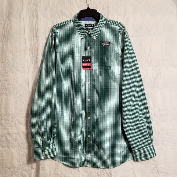 2/$24 🤵 CHAPS STRETCHY SHIRT 🎉 MY 1ST HOST PICK! - Picture 2 of 7